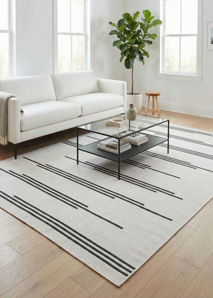 7' x 10' Easy-Clean Modern Indoor / Outdoor Rug