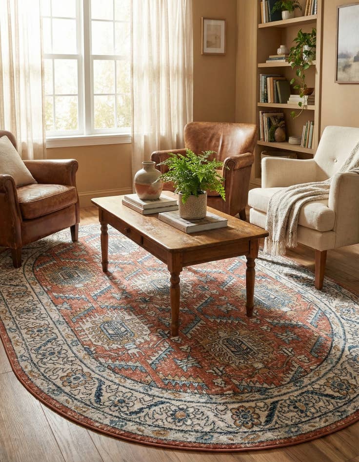 Detail image of 6' x 9' Nyla Oval Rug