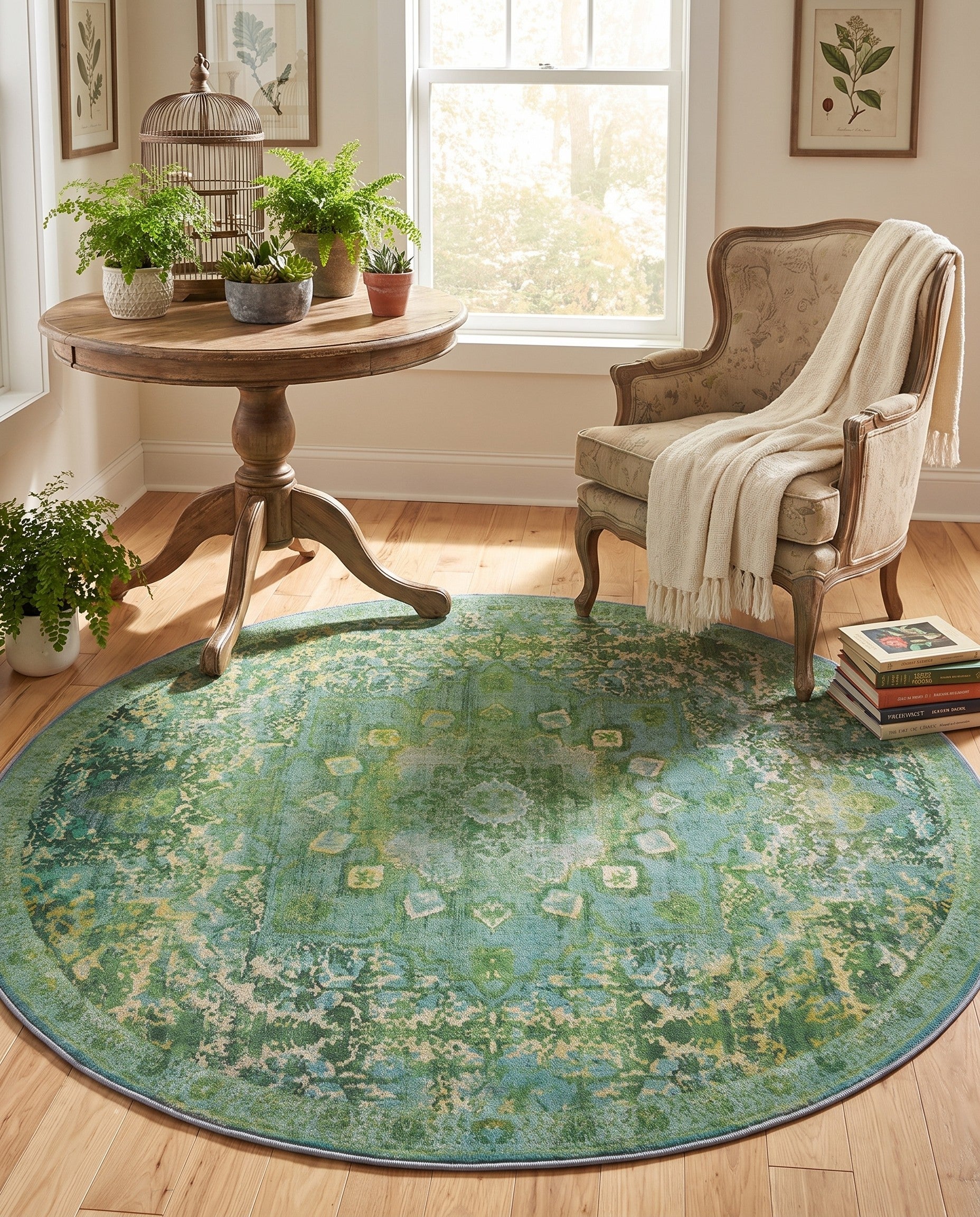 185cm x 185cm Renaissance Round Rug