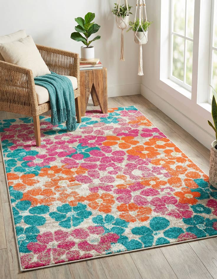 Detail image of  4' x 6' Azalea Rug