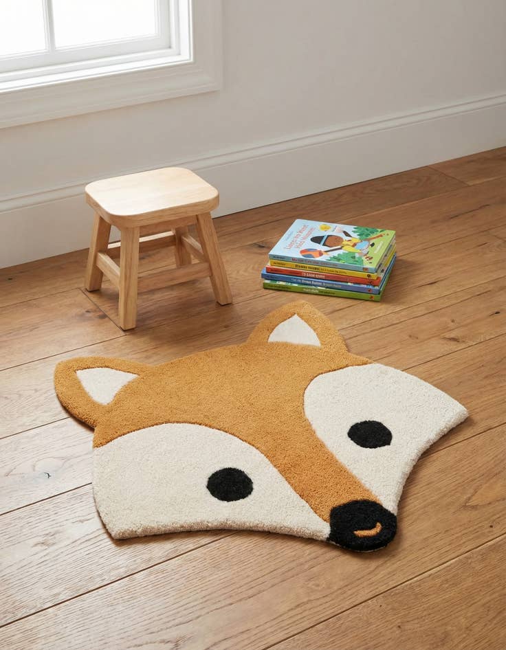 Detail image of 2' x 2' Playtime Kids Wool Freeform Rug