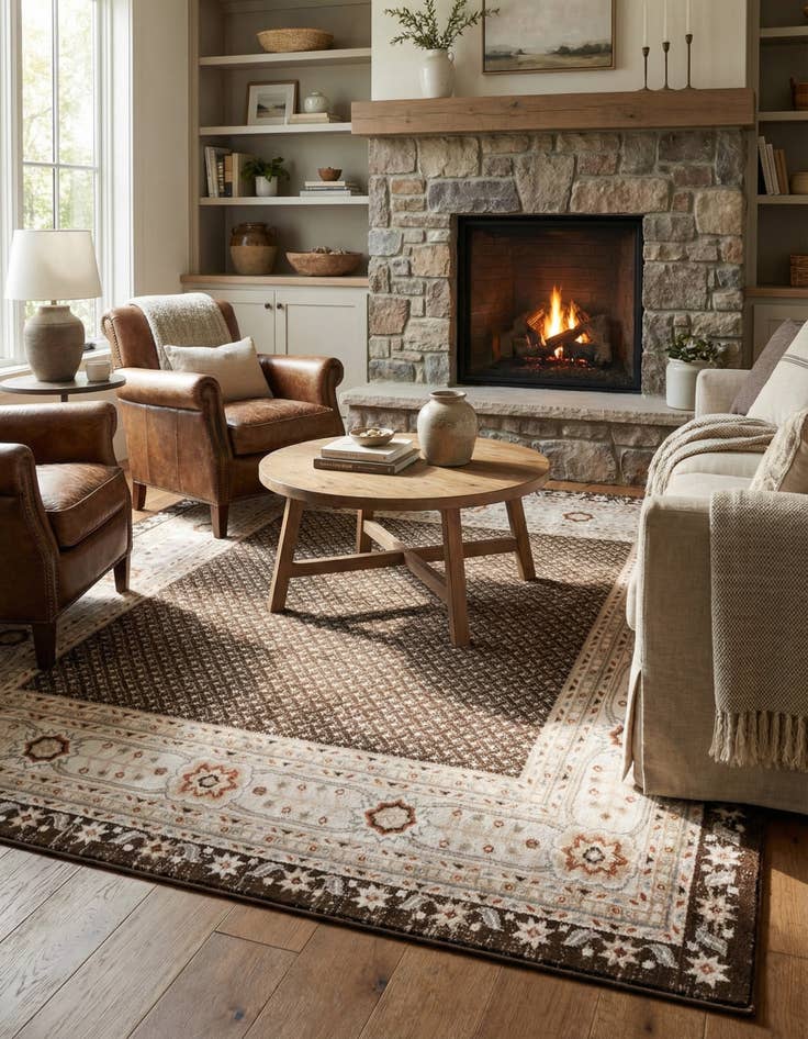 Detail image of 7' 10 x 7' 10 Charlotte Square Rug