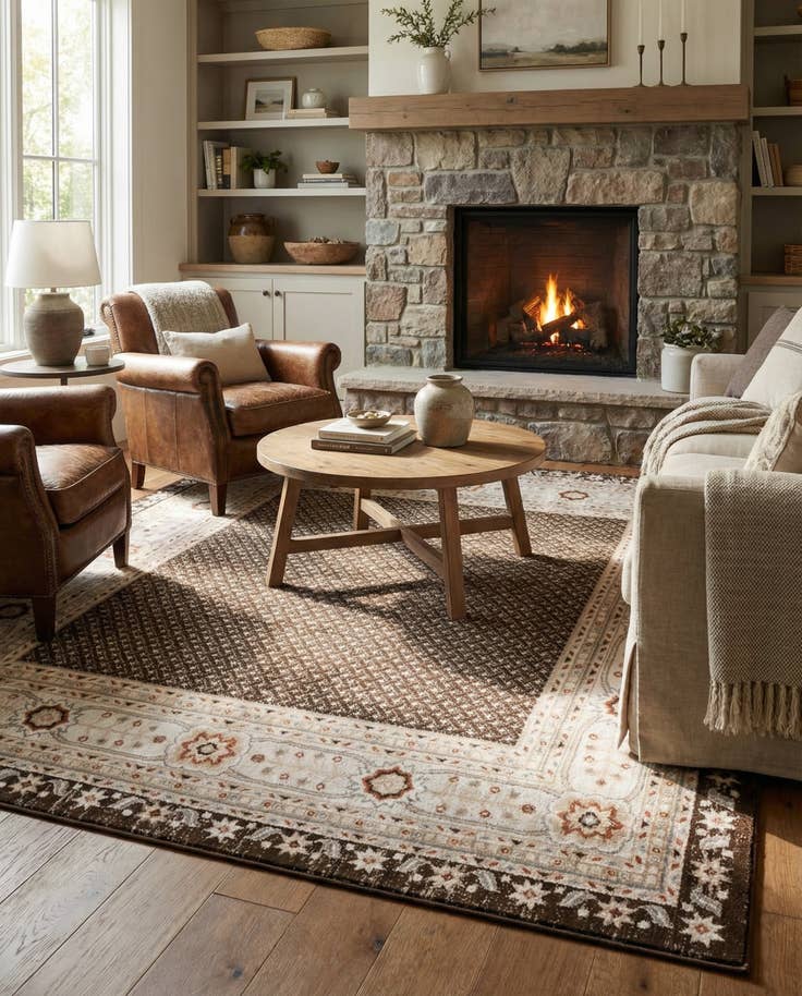 Detail image of 7' 10 x 7' 10 Charlotte Square Rug