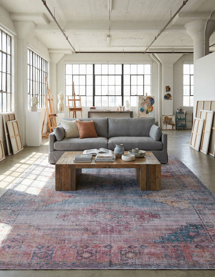 Detail image of 9' 2 x 12'  Washable Sisu Rug