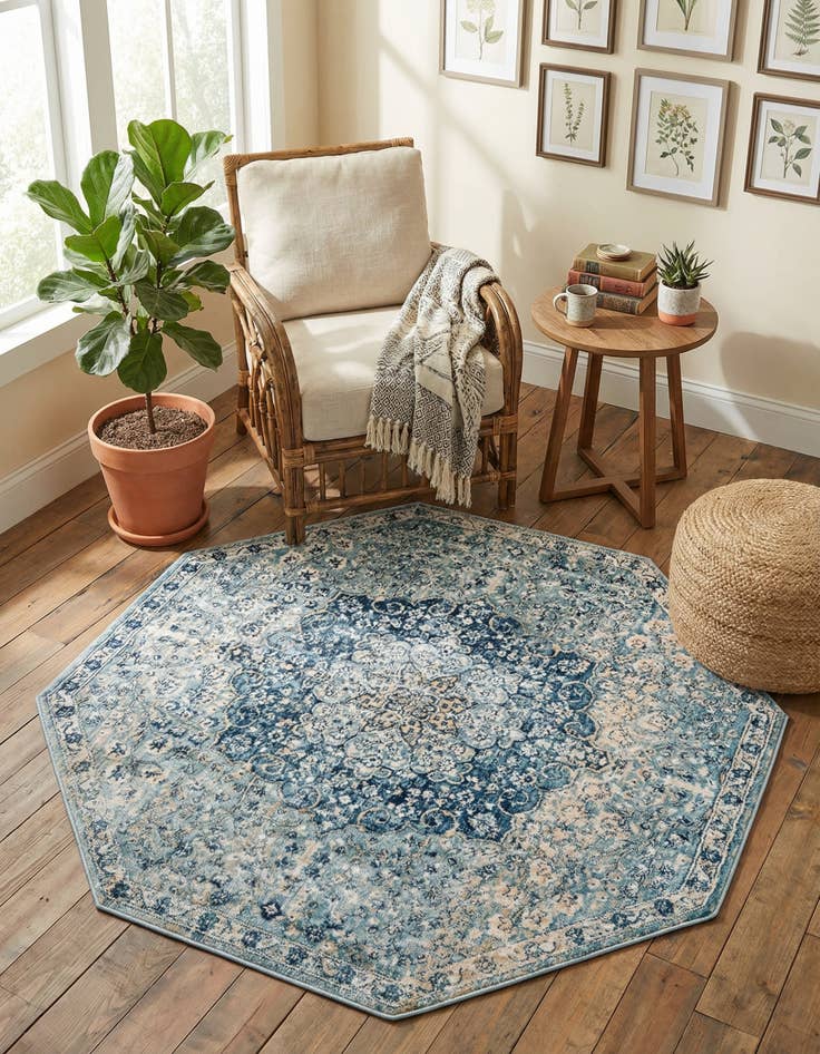 Detail image of 4' x 4' Newport Octagon Rug