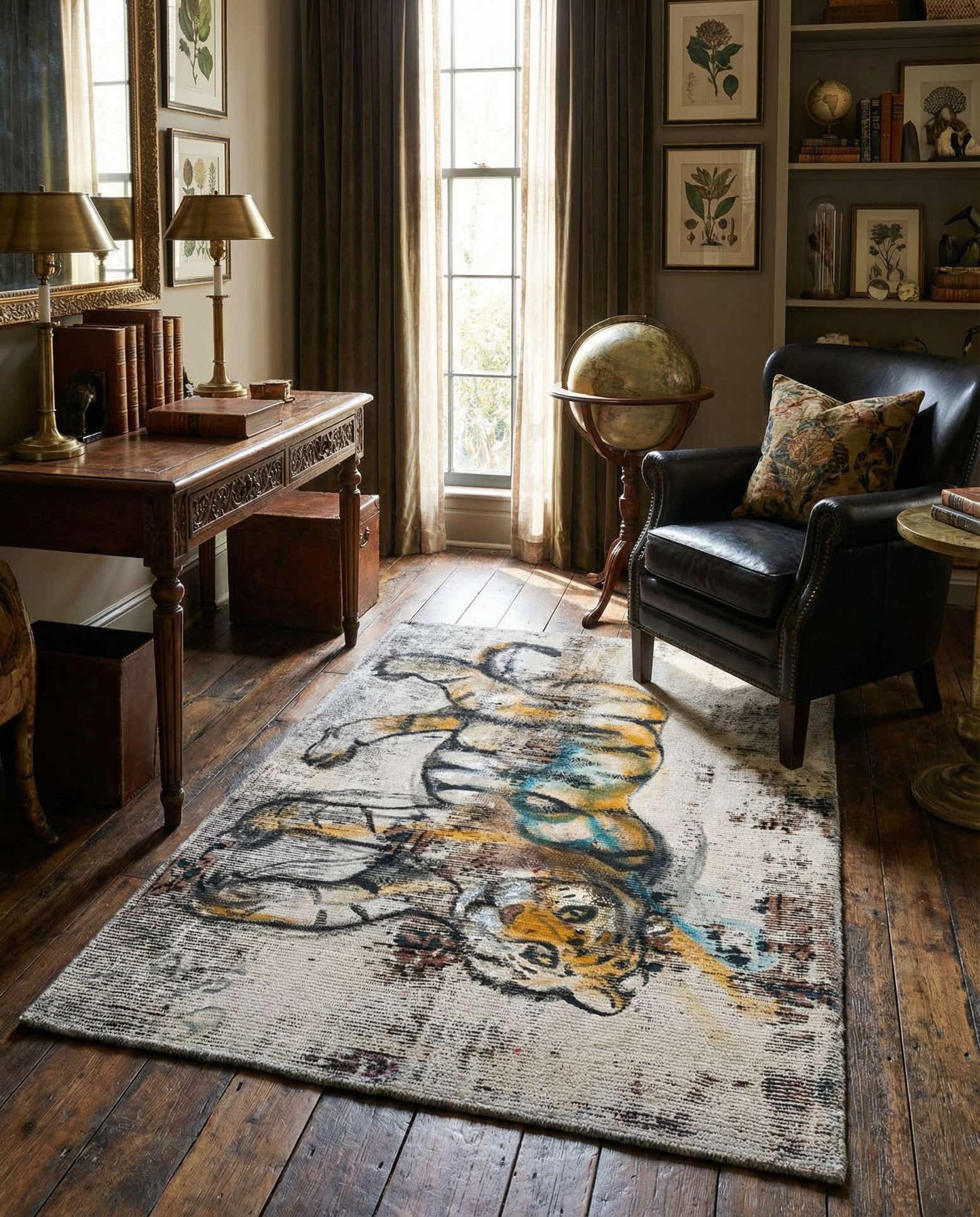 3' 2 x 4' 4 Hand Knotted Ultra Vintage Persian Wool Rug