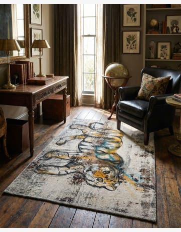 3' 2 x 4' 4 Hand Knotted Ultra Vintage Persian Wool Rug