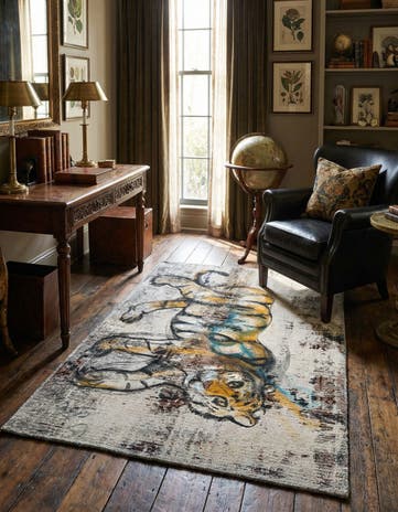 3' 2 x 4' 4 Hand Knotted Ultra Vintage Persian Wool Rug