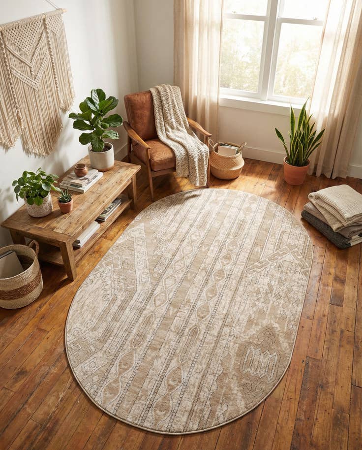 Detail image of 5' 3 x 8' Oregon Oval Rug