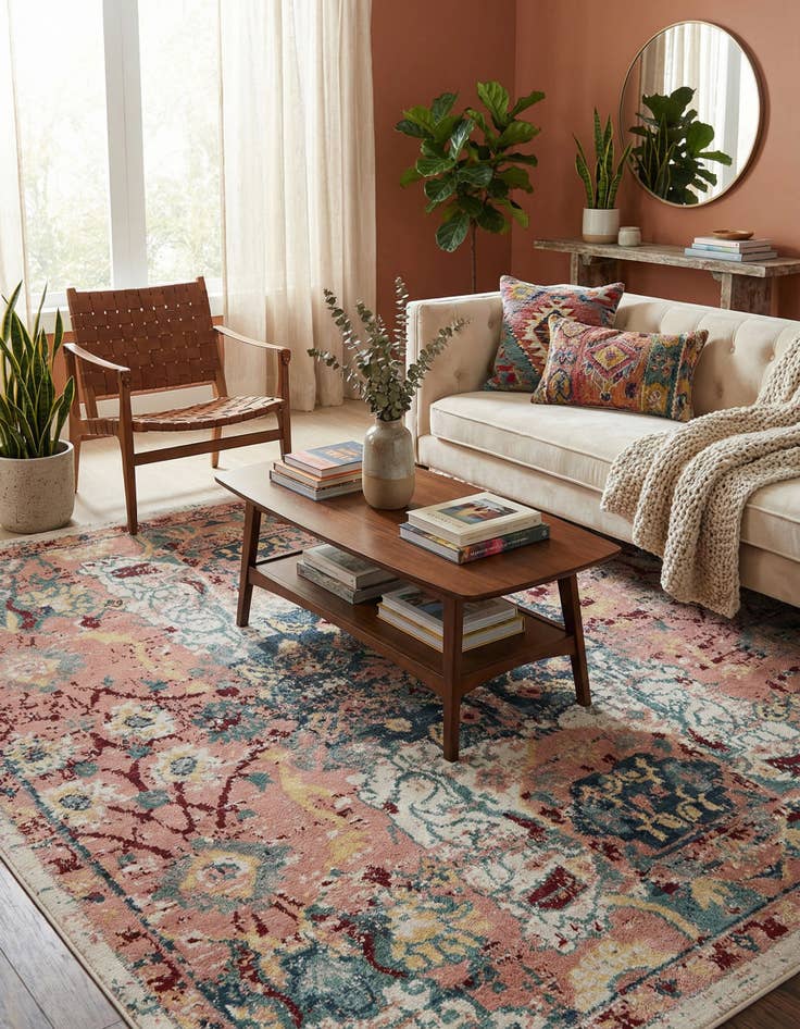 Detail image of 8' x 8' Charleston Square Rug