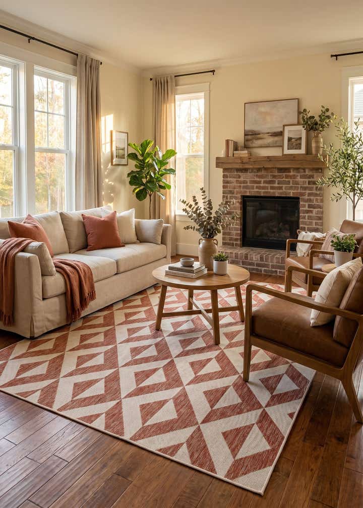 7' 10 x 10' Easy-Clean Jill Zarin Napa Indoor / Outdoor Rug