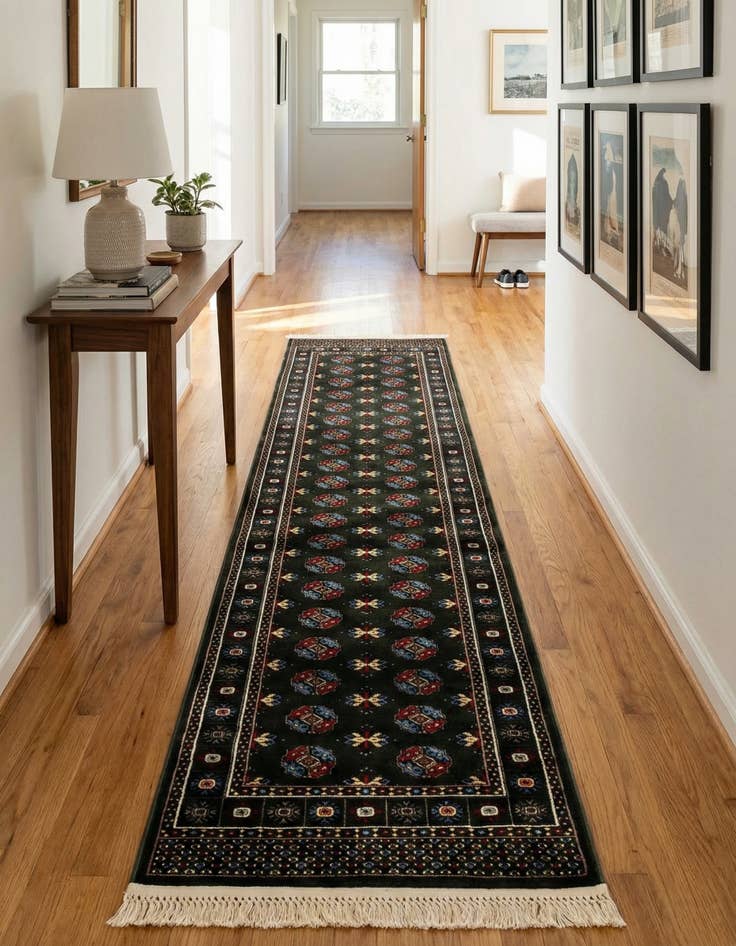 Detail image of 2' 7 x 10' Bokhara Runner Rug