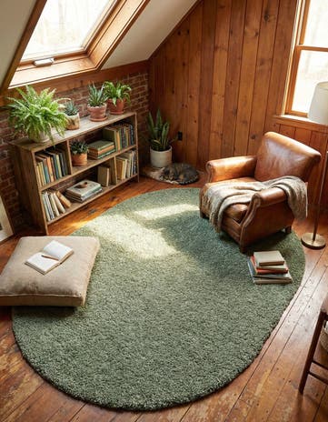 7' 10 x 10' Zermatt Shag Oval Rug