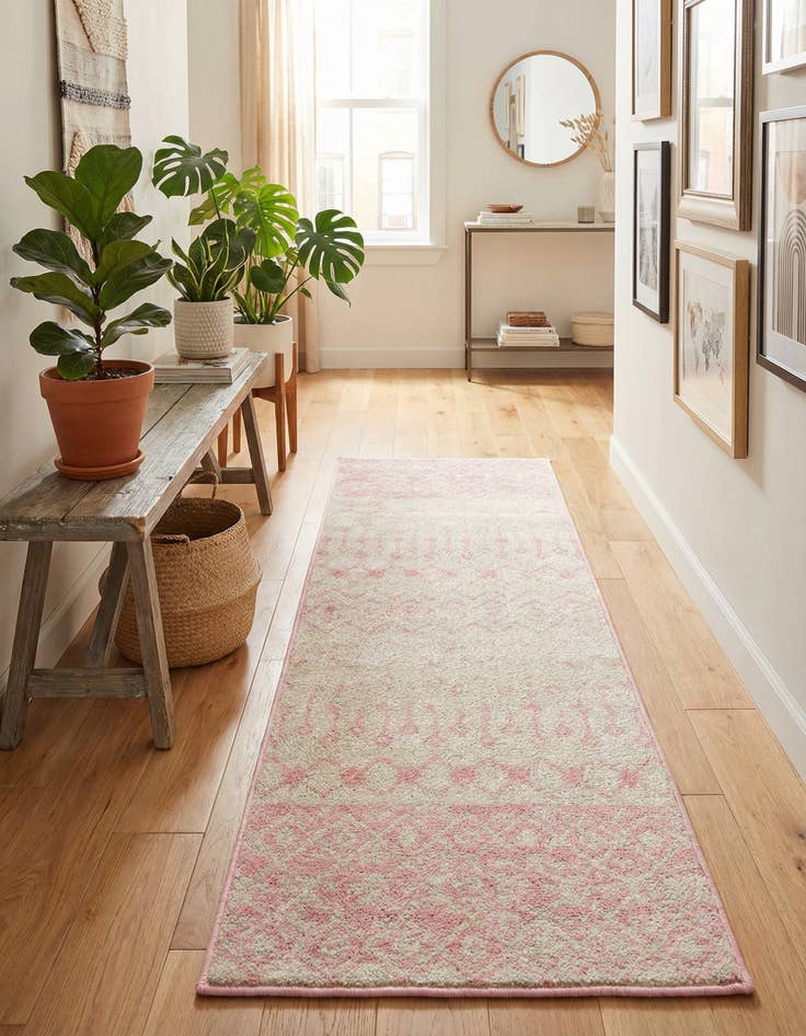 Detail image of 2' x 6' Moroccan Trellis Runner Rug