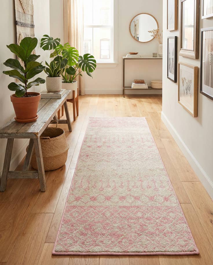Detail image of 2' x 6' Moroccan Trellis Runner Rug