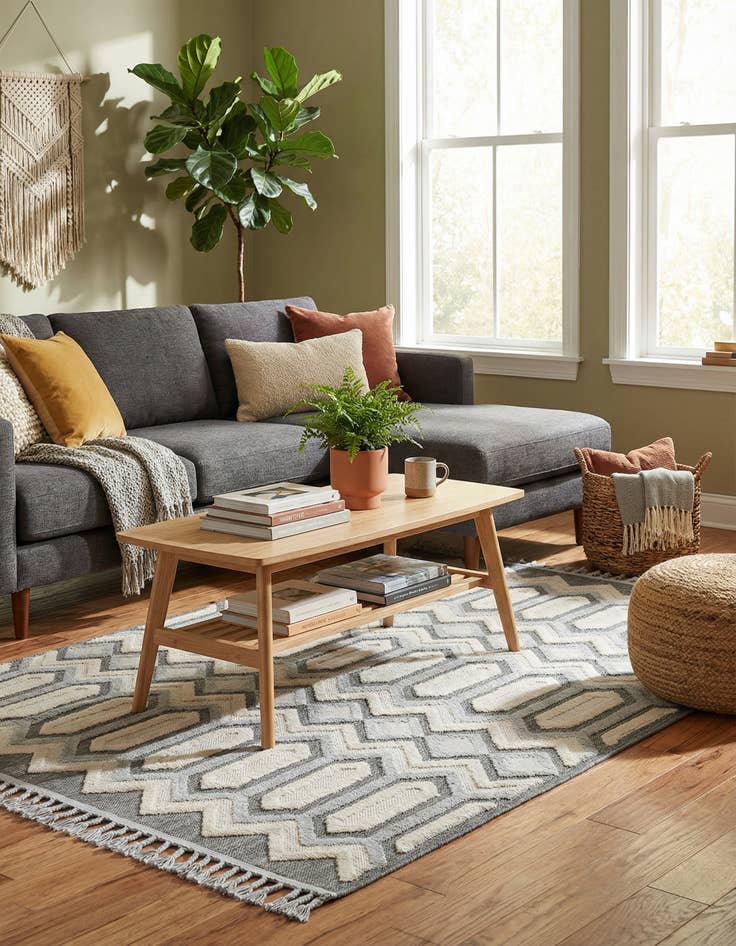 Detail image of 5' 3 x 8' Arlo Rug