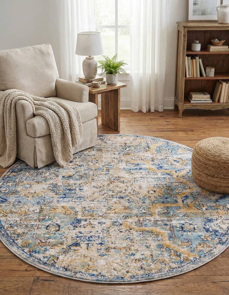 Detail image of 7' x 7' Charlotte Round Rug