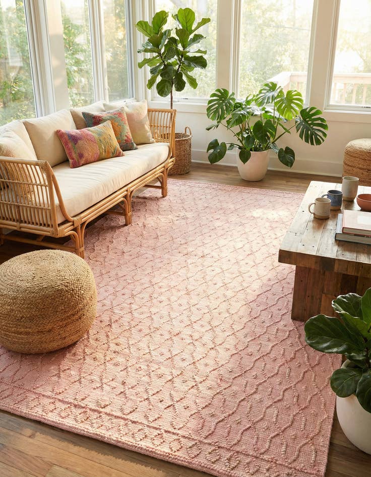 Detail image of 7' 10 x 10'  Hand Woven Larsa Jute Rug