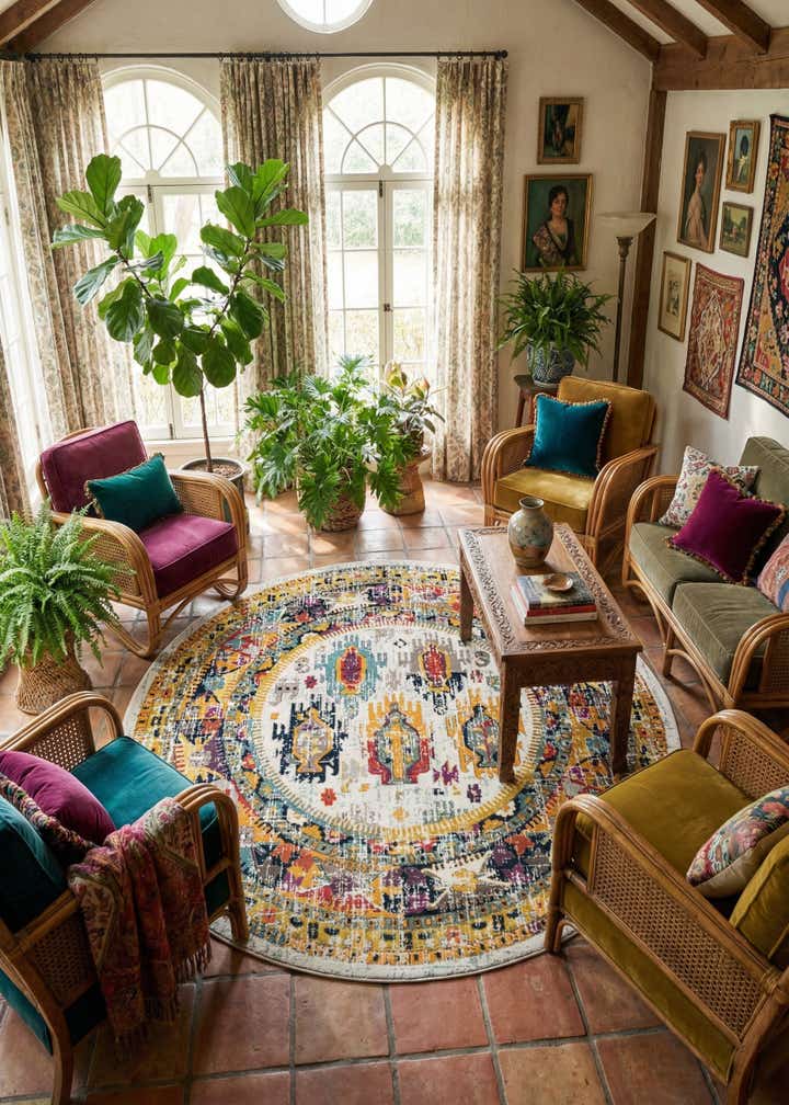 10' x 10' Carrington Round Rug
