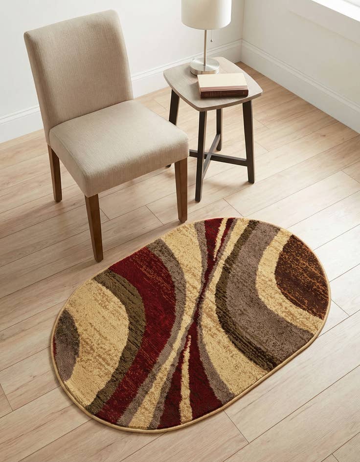 Detail image of 2' x 3' Coffee Shop Oval Rug