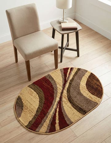 2' x 3' Cafe Oval Rug