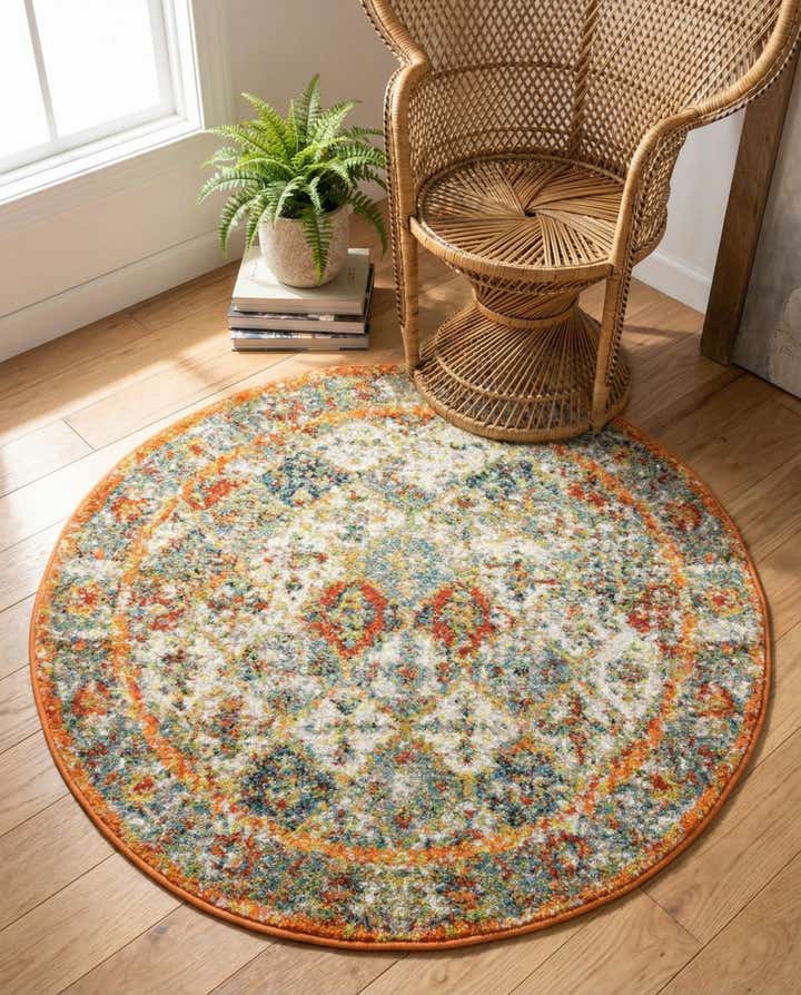 3' 3 x 3' 3 Veneto Round Rug