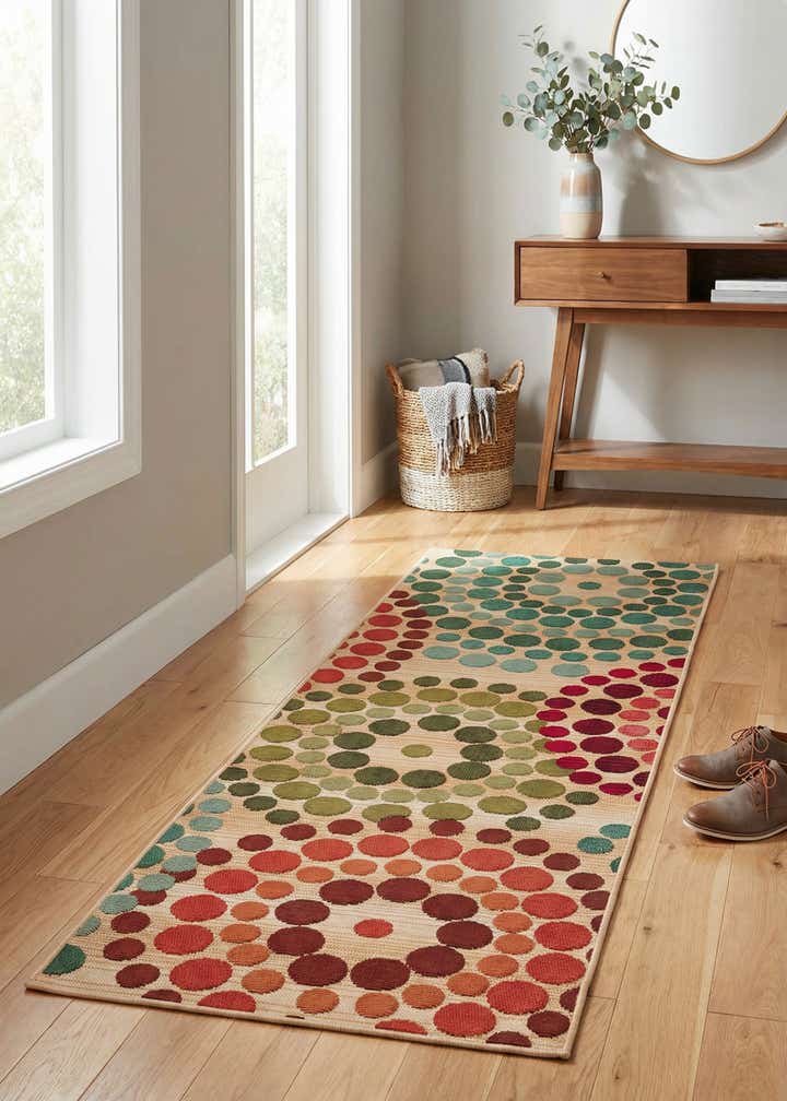 2' x 6' Easy-Clean Modern Indoor / Outdoor Runner Rug