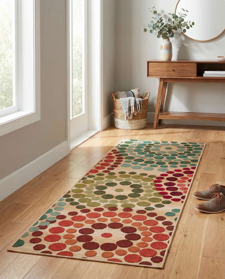 2' x 6' Easy-Clean Modern Indoor / Outdoor Runner Rug