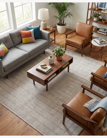 Twilight Stone Gray Textura Designer Rug