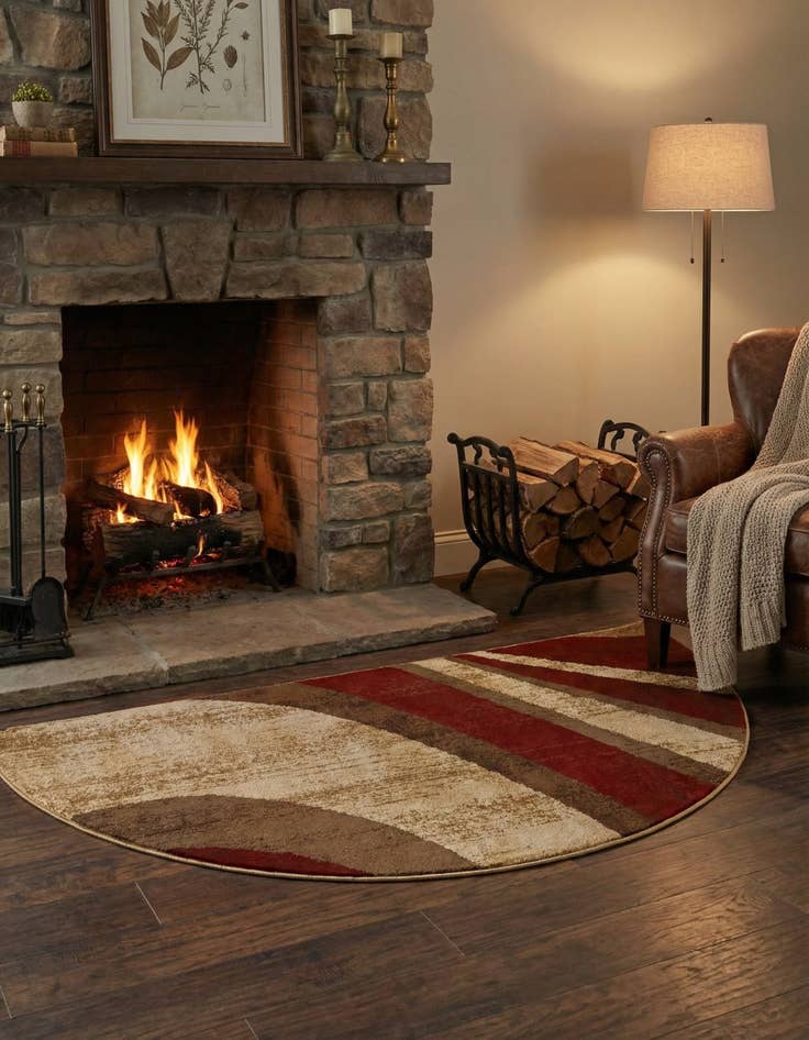 Detail image of 3' x 6' Coffee Shop Hearth Rug