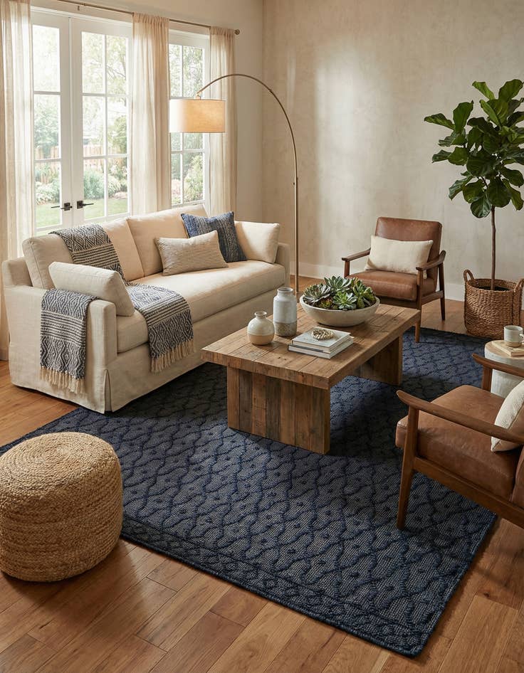 Detail image of 7' 10 x 10'  Hand Woven Larsa Jute Rug