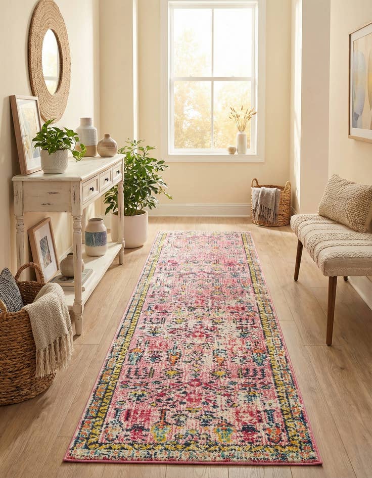 Detail image of 2' 7 x 12' Washable El Paso Runner Rug