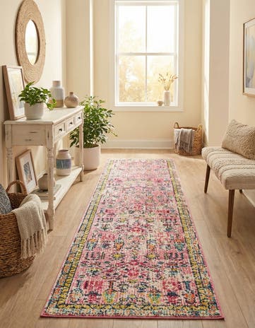 2' 7 x 12' Washable El Paso Runner Rug