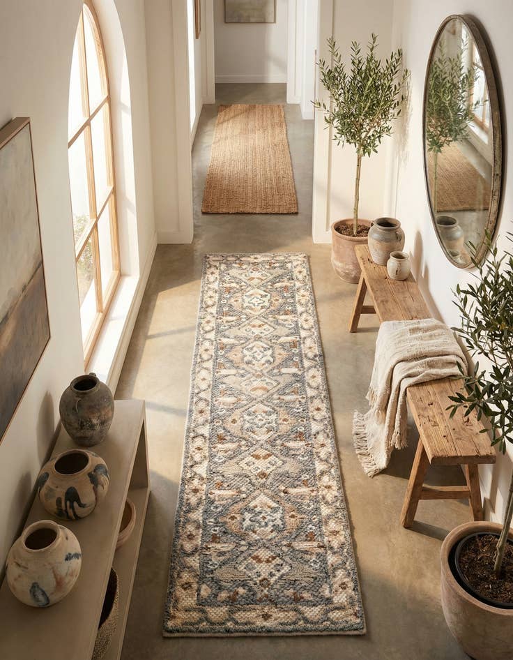 Detail image of 2' x 8'  Hand Knotted Sultan Signature Runner Rug