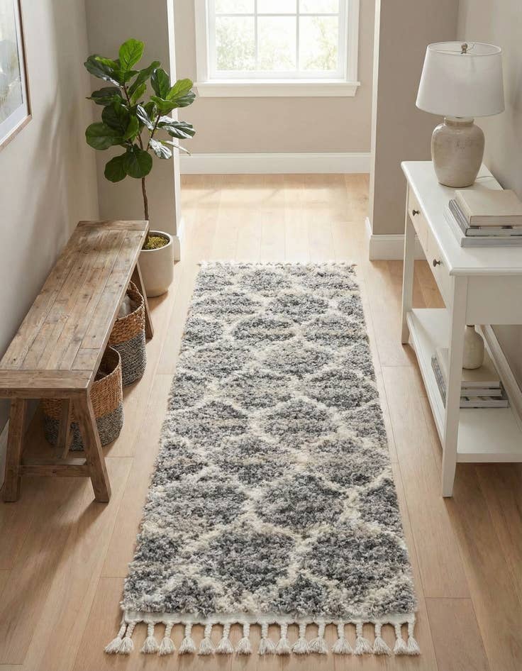 Detail image of 2' 2 x 6' Athena Shag Runner Rug