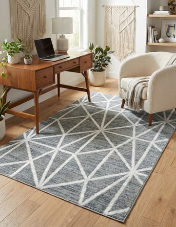 3' 3 x 5' 3 Lattice Trellis Rug