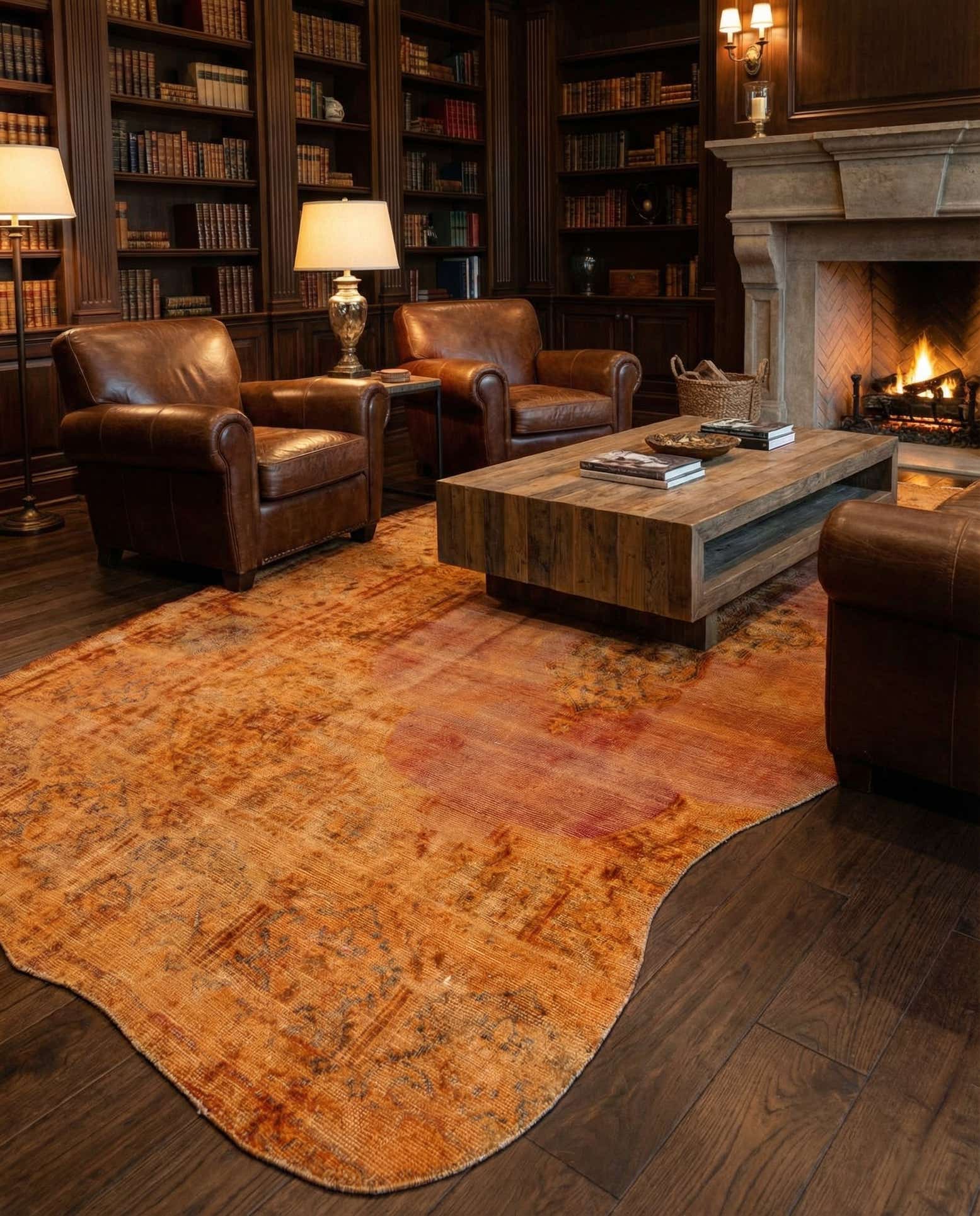 6' 7 x 12' 2 Hand Knotted Ultra Vintage Persian Wool Rug