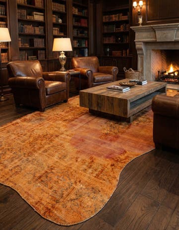 6' 7 x 12' 2 Hand Knotted Ultra Vintage Persian Wool Rug