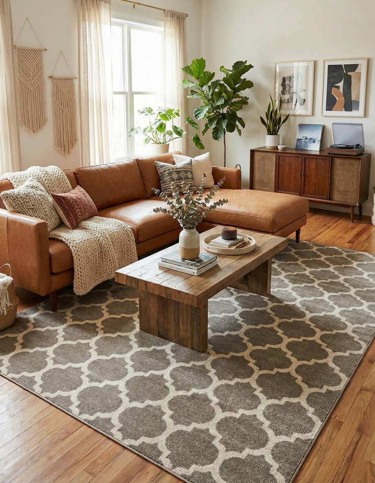 Detail image of  10' x 13' Lattice Rug