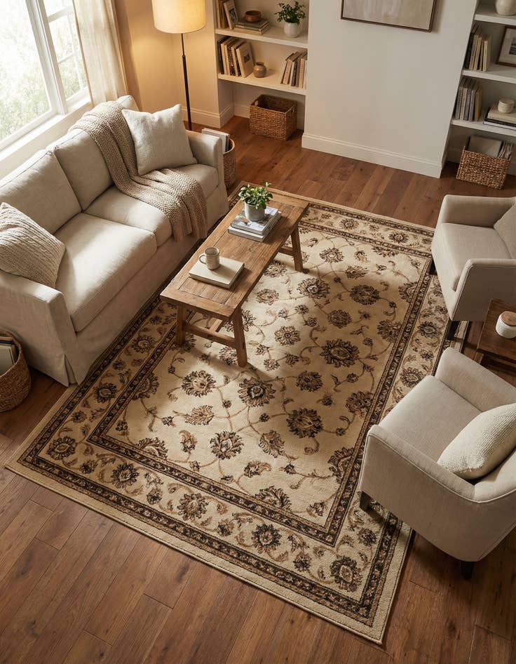 Detail image of 7' x 10' Kashan Design Rug