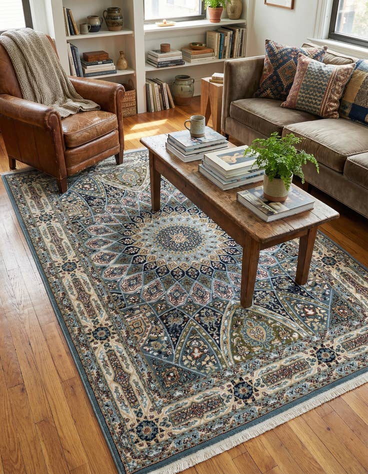 Detail image of 4' x 6' Nain Design Rug