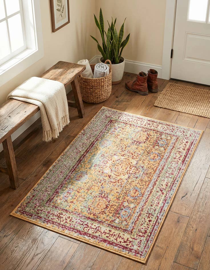 Detail image of 2' x 3' Aqua Rug