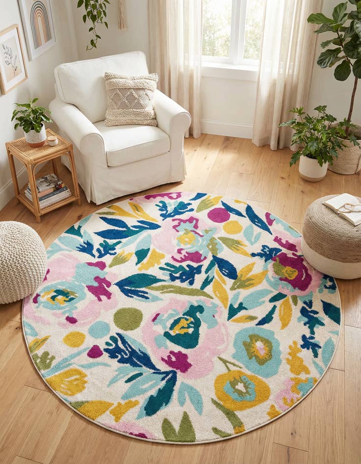 Detail image of 6' x 6' Bloom Round Rug