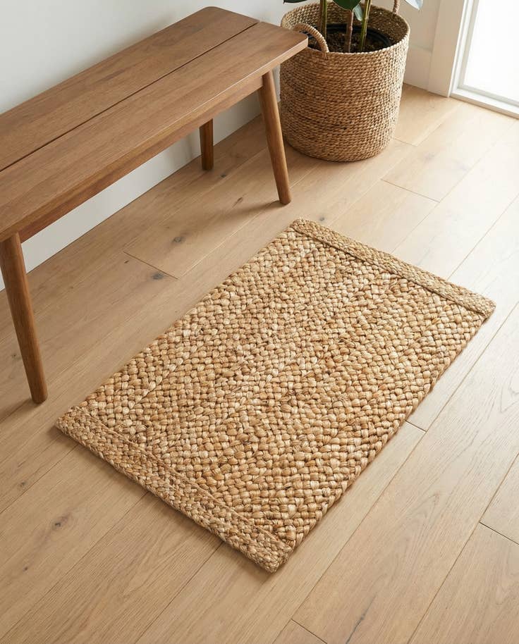 Detail image of 2' x 3' 1 Handmade Heirloom Braided Jute Rug