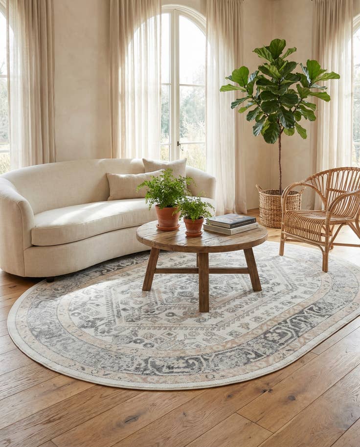 Detailansicht von 240cm x 305cm Aurelia Oval Teppich