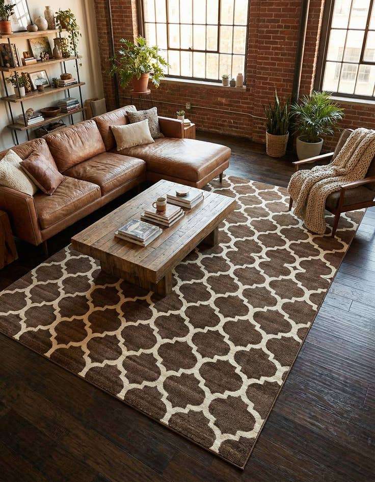 Detail image of  10' x 14' Lattice Rug