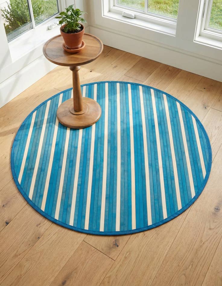 Detail image of 3' 3 x 3' 3 Bamboo Round Rug