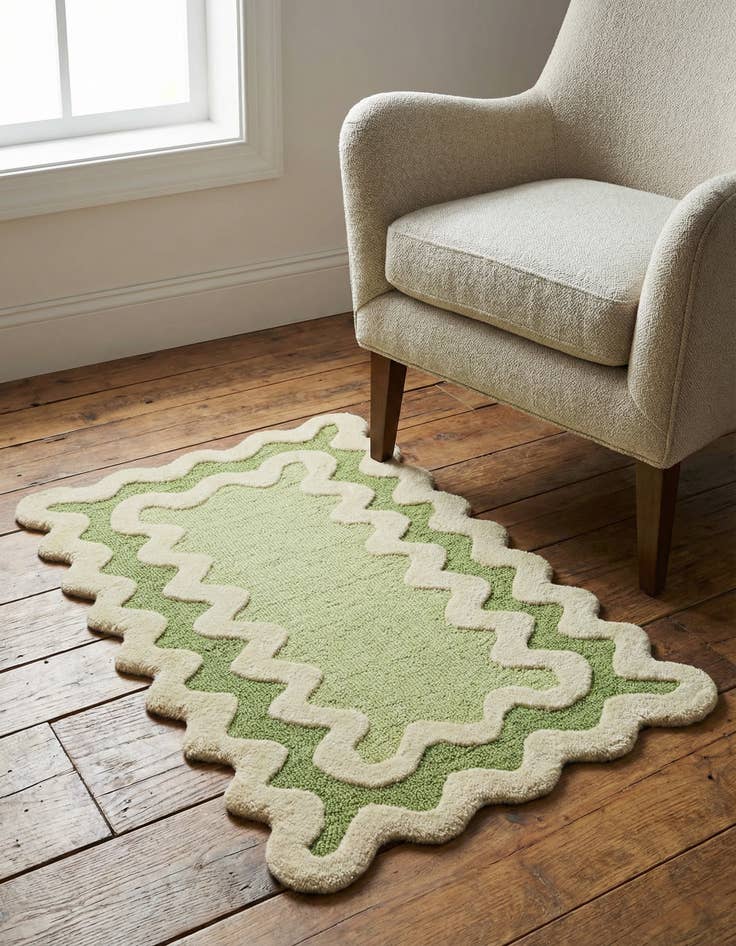 Detail image of 2' x 3' 1 Happy Rugs Wiggles Wool