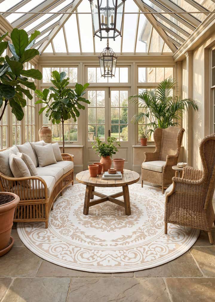 10' 8 x 10' 8 Hermitage Round Rug