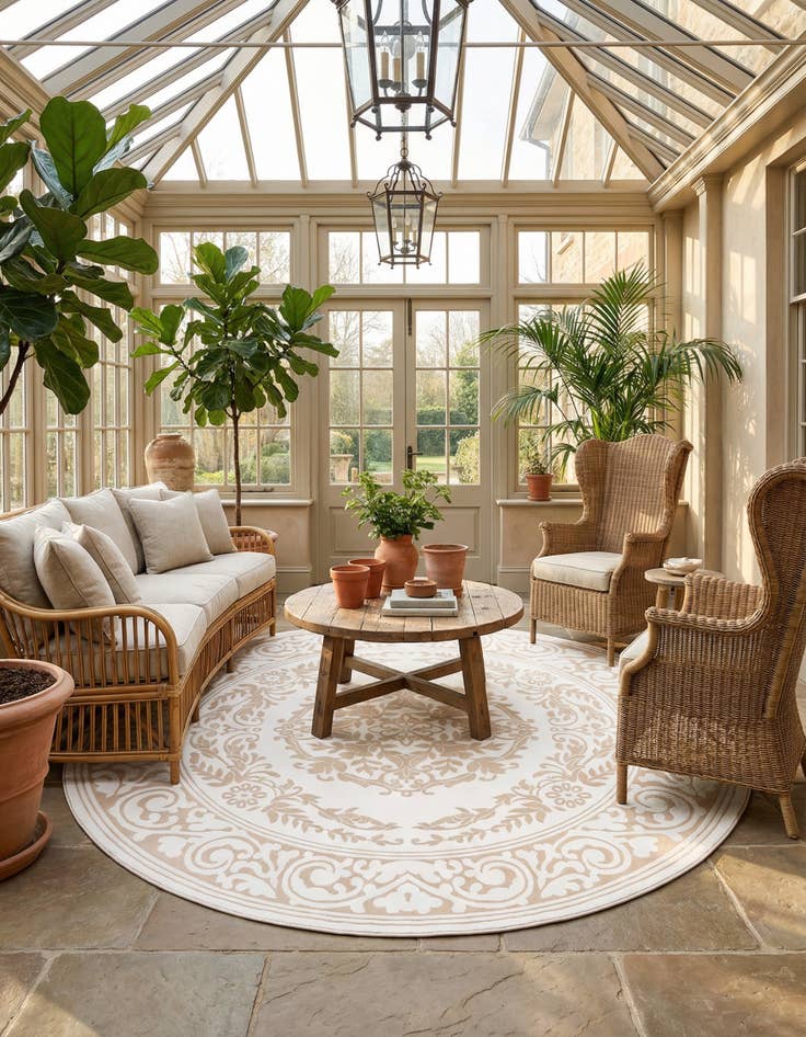 Detail image of 10' 8 x 10' 8 Hermitage Round Rug